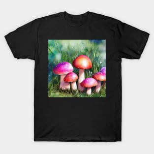 Pink and Orange Mushrooms T-Shirt